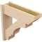 Ekena Millwork 7 1/2-in W x 24-in D x 24-in H Balboa Slat Rough Cedar Woodgrain TimberThane Outlooker, Primed Tan OUTUR075X24X24BOA24RCPR - alternate 2